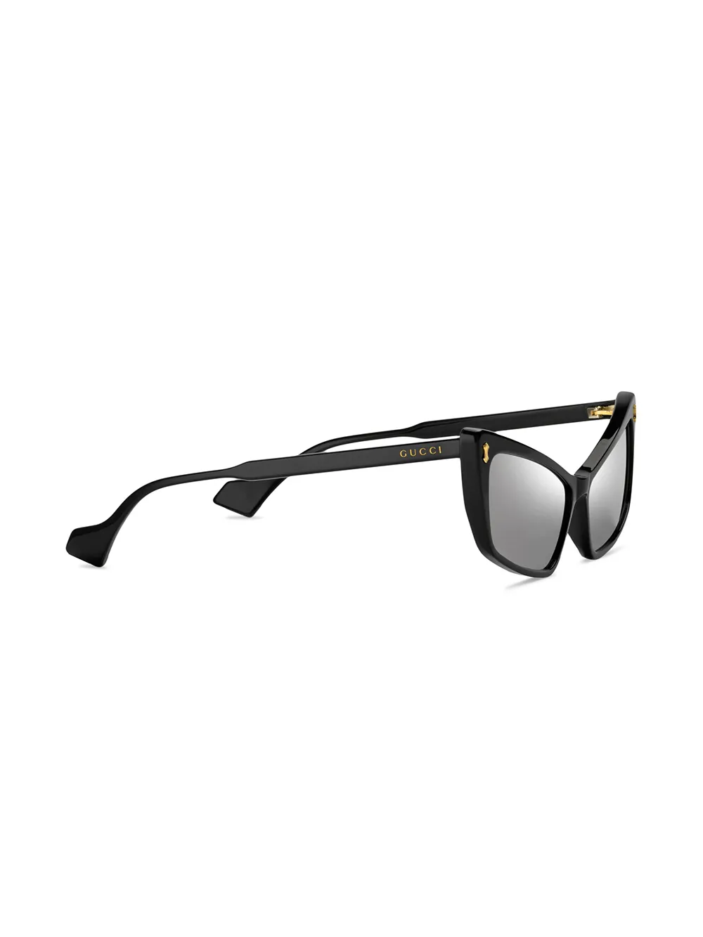 Gucci Eyewear Zonnebril met rechthoekig montuur - Zwart