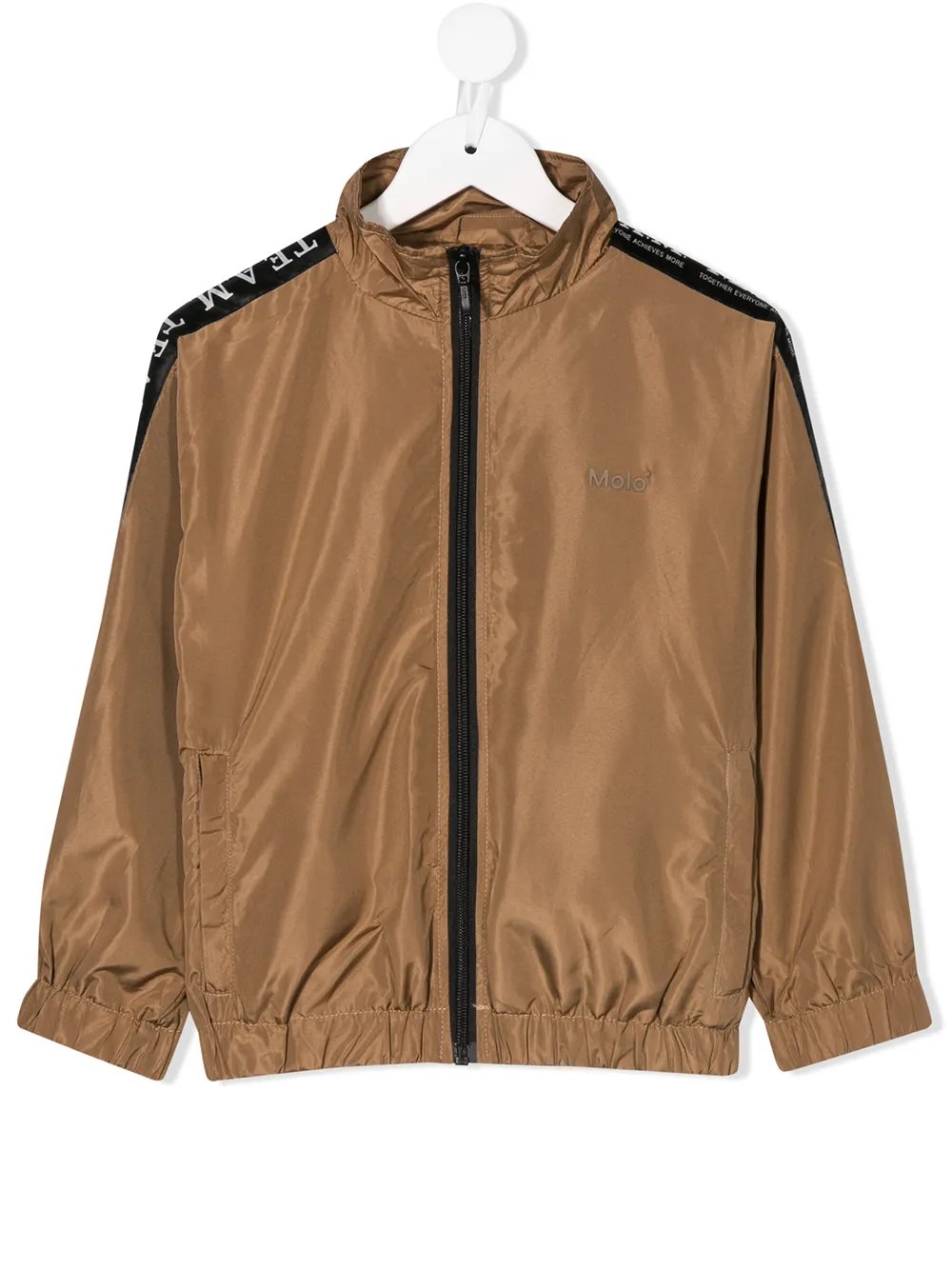 Molo Kids' Murray Bomber Jacket In Brown