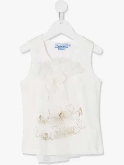 Mi Mi Sol embroidered sleeveless top