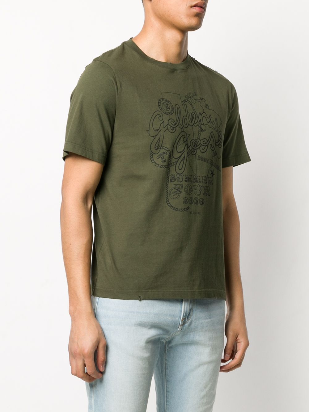 фото Golden goose golden tour print t-shirt