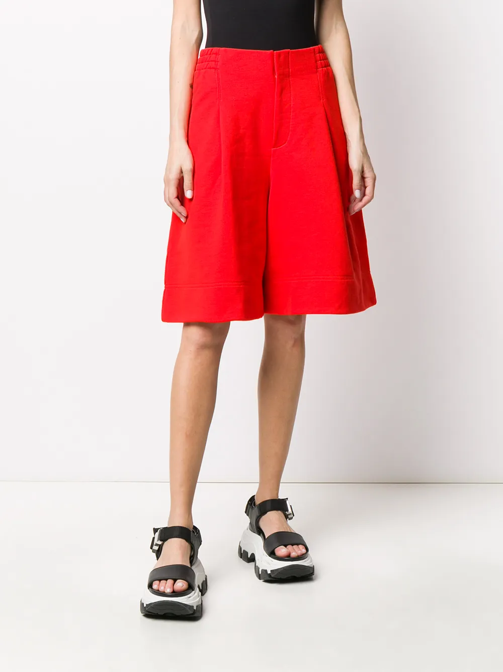 фото Y-3 high-waisted wide-leg shorts