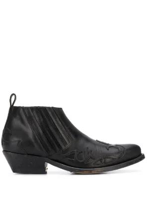golden goose cowboy ankle boots