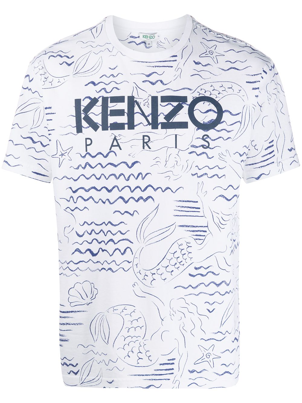 фото Kenzo футболка с принтом mermaids