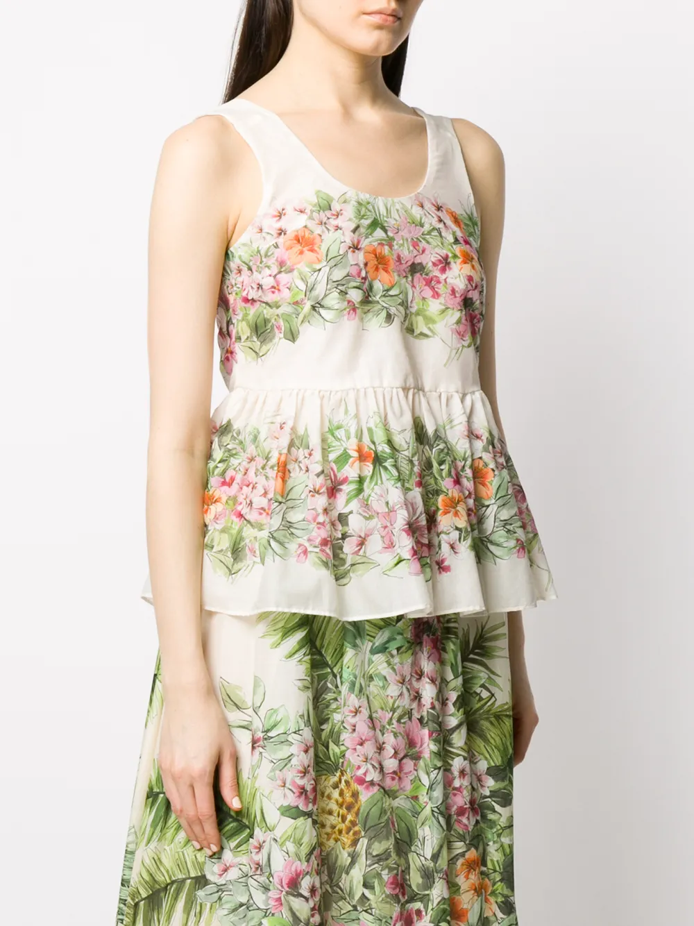 TWINSET Mouwloze blouse Beige