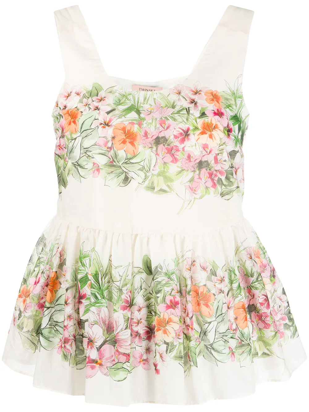 TWINSET sleeveless peplum blouse