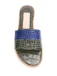 Avec Modération crocodile embossed sandals