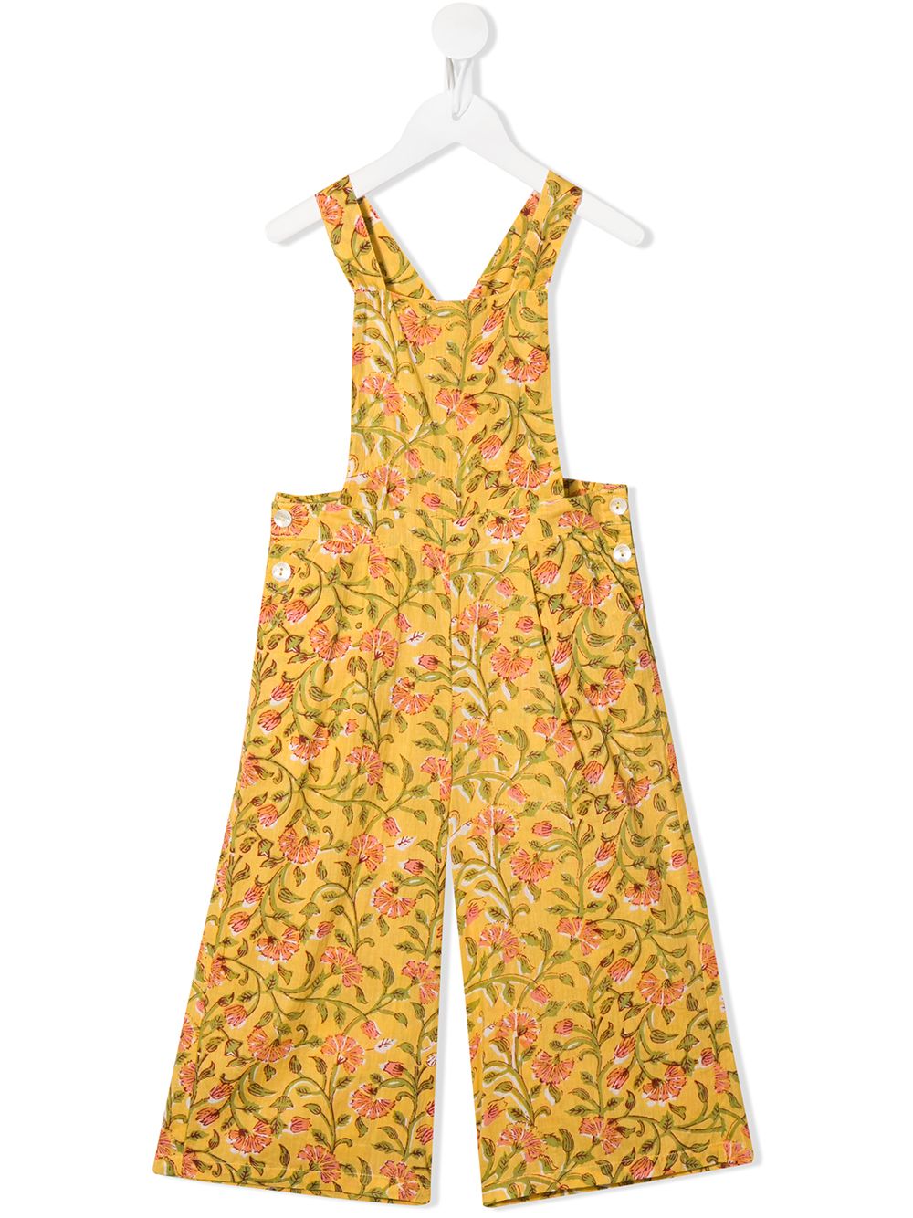 фото Emile et ida floral-print overalls