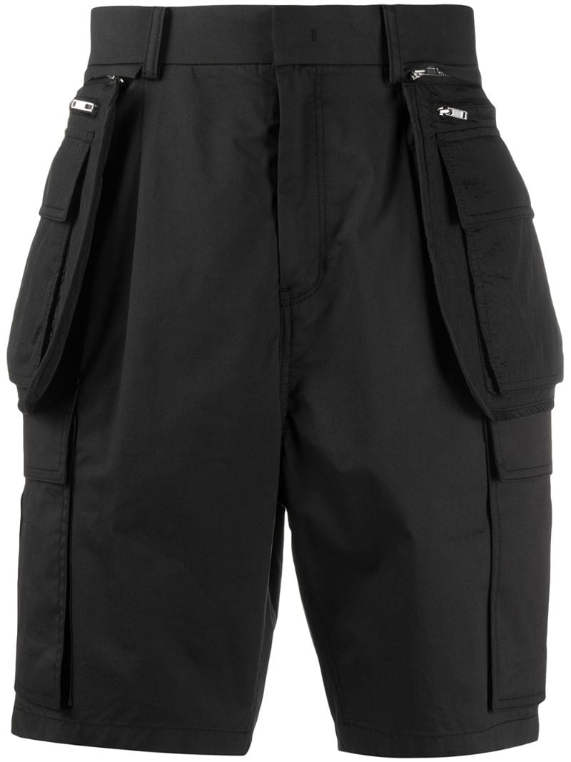 Juunj Schmale Cargo-shorts In Black