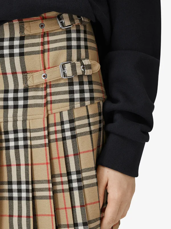 Burberry Minigonna Con Stampa Vintage Check - Farfetch