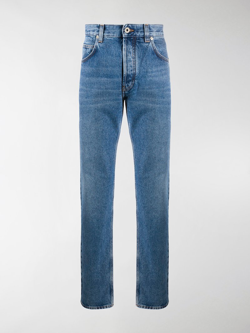 LOEWE straight leg jeans blue | MODES