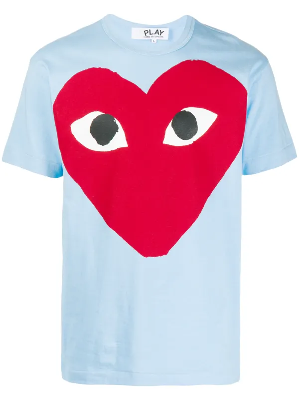 blue heart shirt