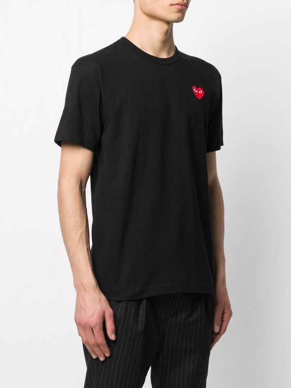 Comme Des Garçons Play Heart logo-patch T-shirt - Farfetch