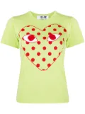 Comme Des Garçons Play polk-dot heat print T-shirt - Green