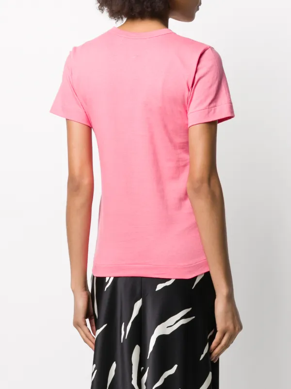 Comme Des Garçons Play ロゴ Tシャツ | ピンク | FARFETCH JP