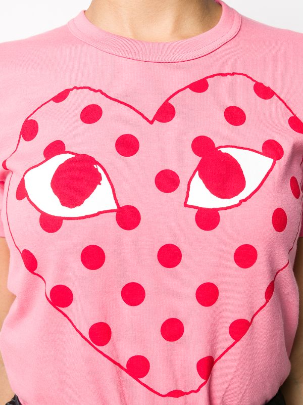 Cdg play best sale polka dot shirt