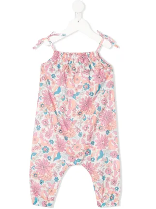 floral sleeveless jumpsuit