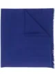 Image 1 of N.Peal fringe-trimmed cashmere scarf