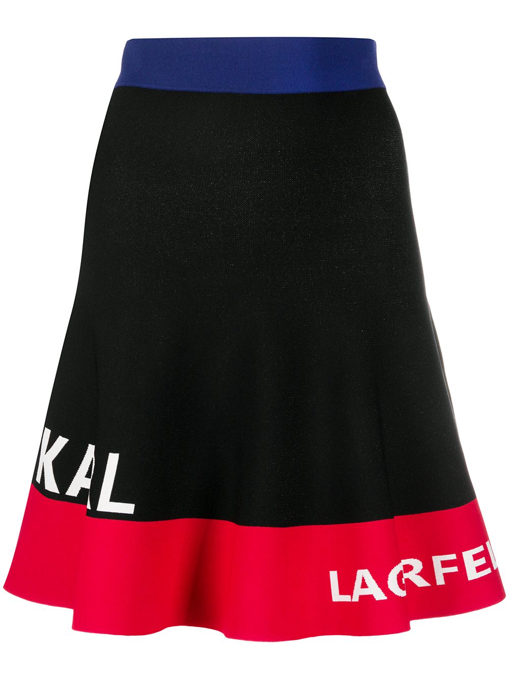 фото Karl lagerfeld юбка в стиле колор-блок с логотипом