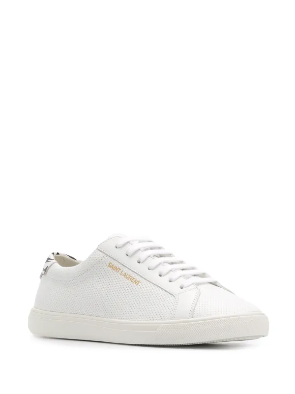 saint laurent perforated leather sneakers
