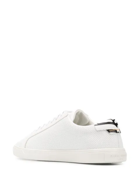 saint laurent andy perforated leather sneakers
