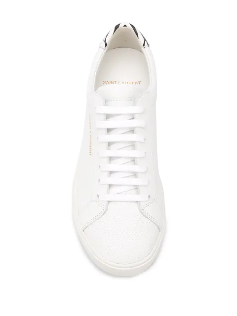 saint laurent andy perforated leather sneakers