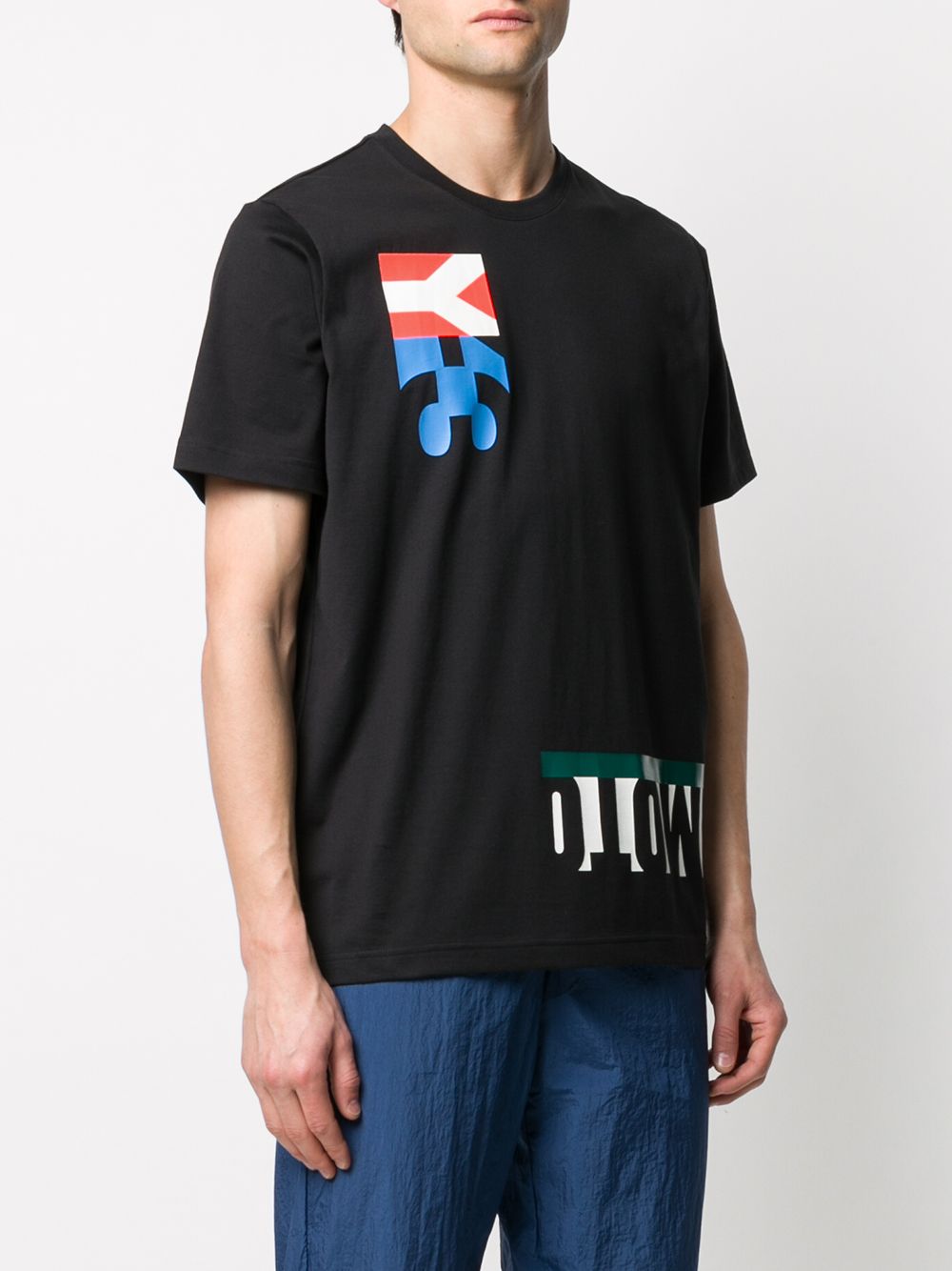 фото Y-3 crew neck graphic logo t-shirt