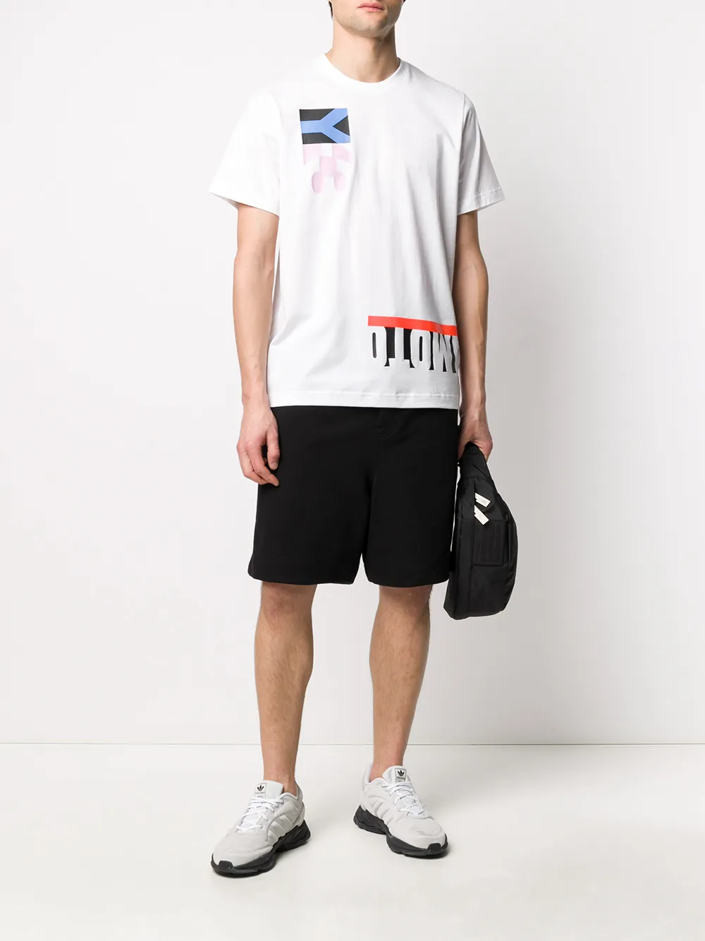 фото Y-3 crew neck printed t-shirt