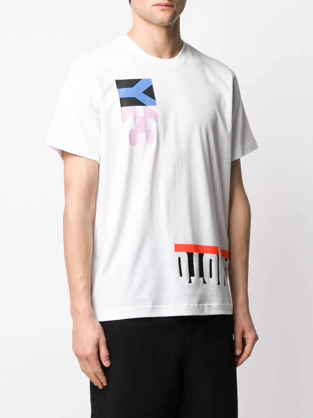 фото Y-3 crew neck printed t-shirt