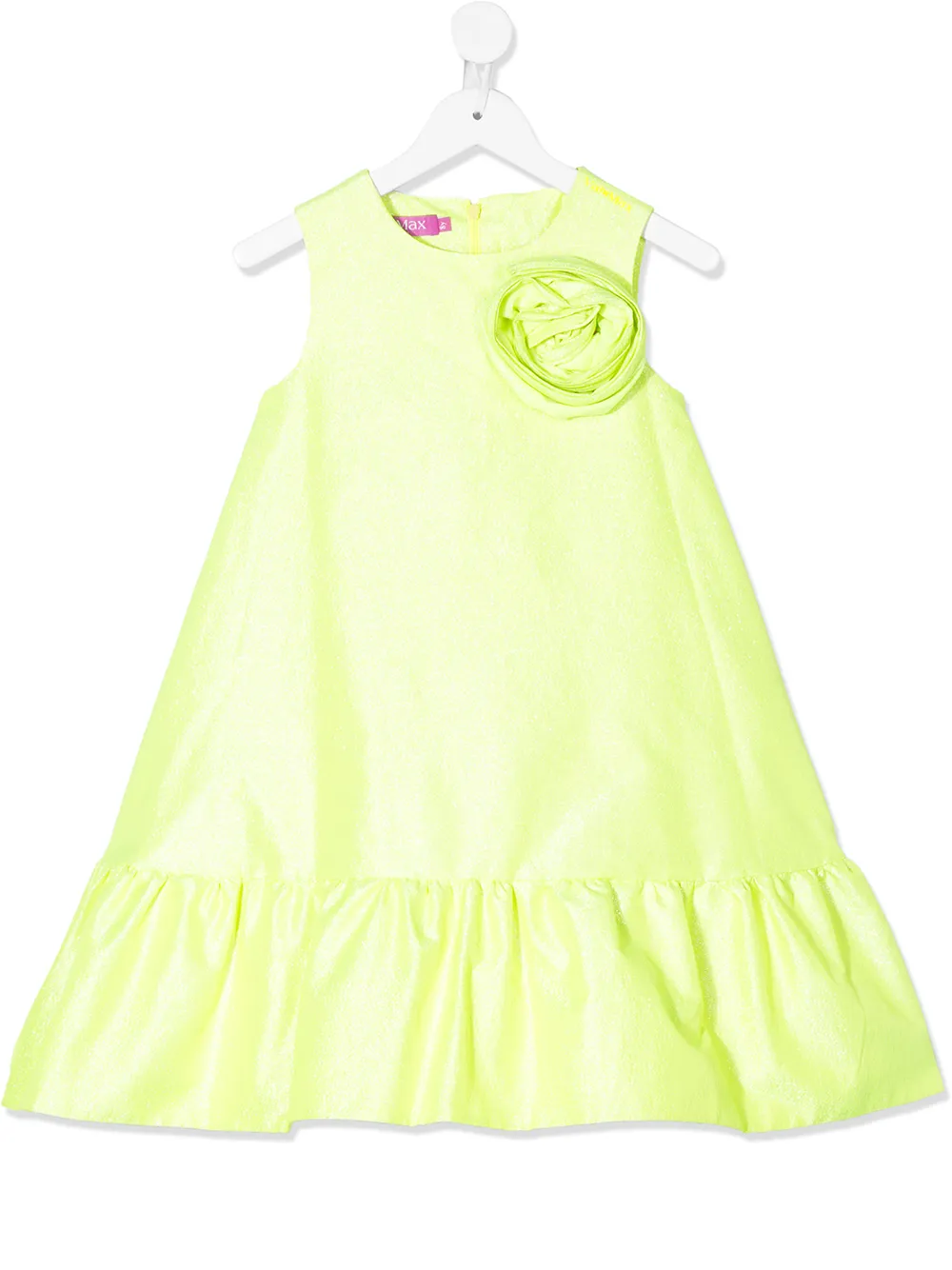 фото Valmax kids атласное платье-трапеция