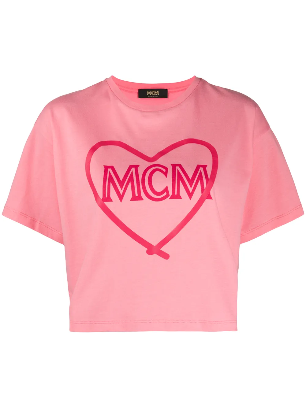 MCM укороченная футболка с логотипом MCM укороченная футболка с логотипом