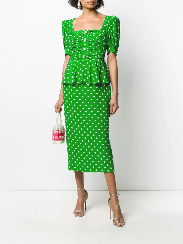 alessandra rich green dress