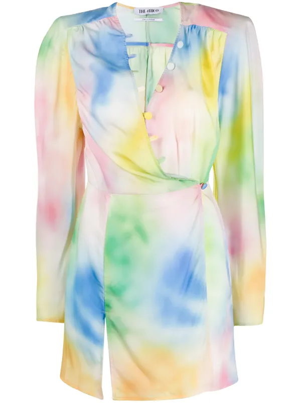 tie dye mini dress