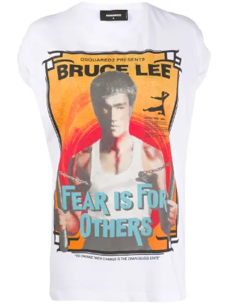 Shop Dsquared2 Bruce Lee print T-shirt 