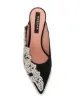 Rochas crystal-embellished mules