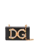 Dolce & Gabbana DG Girls leather phone bag - Black