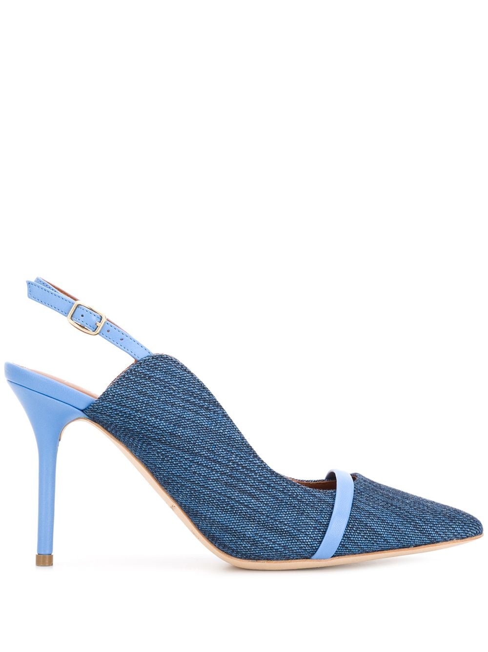 Shop Malone Souliers Marion 85mm Pumps In Blue