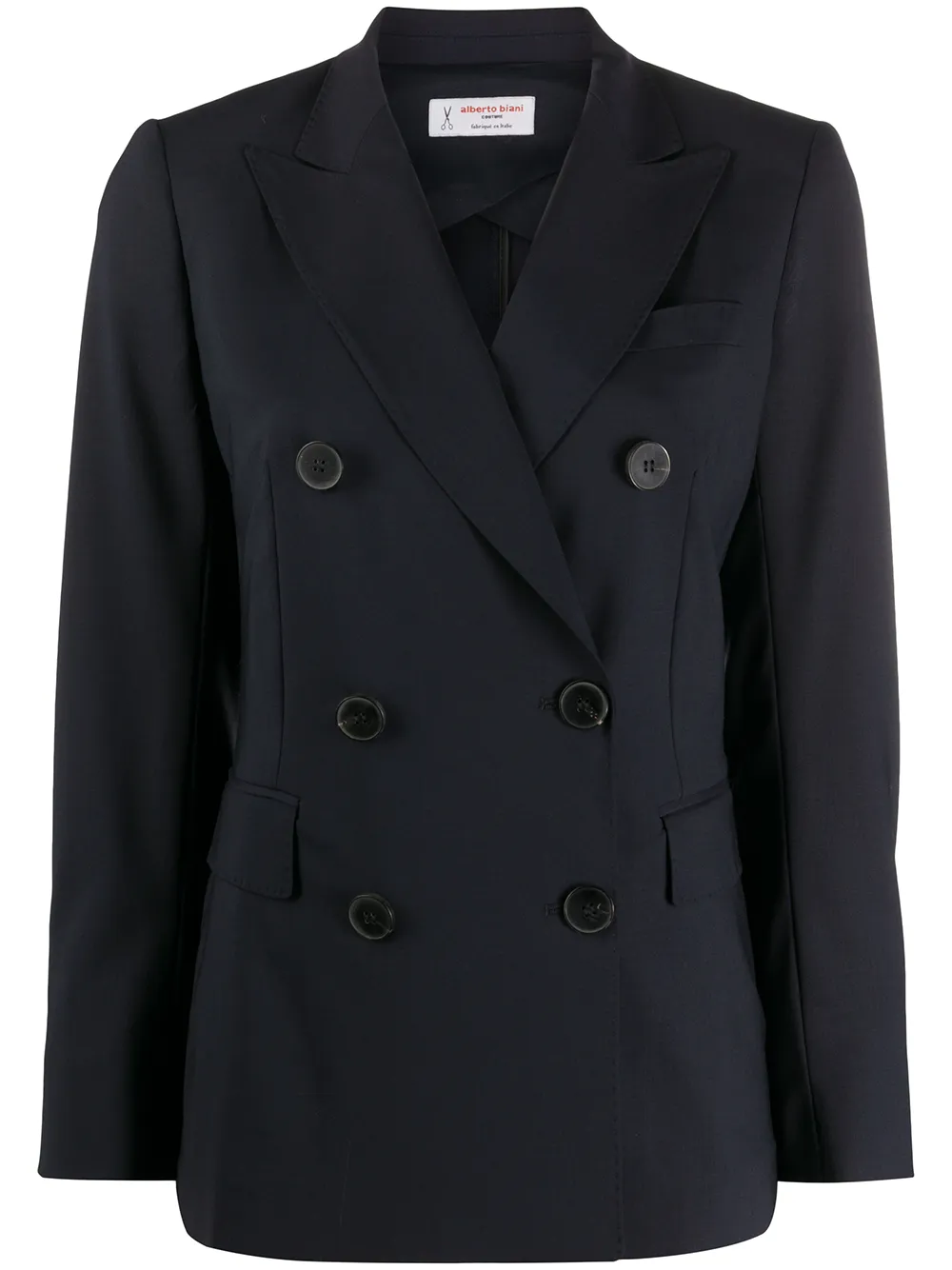 Alberto Biani Tailored Double-breasted Jacket In Blue