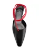 Off-White logo tag flat mules