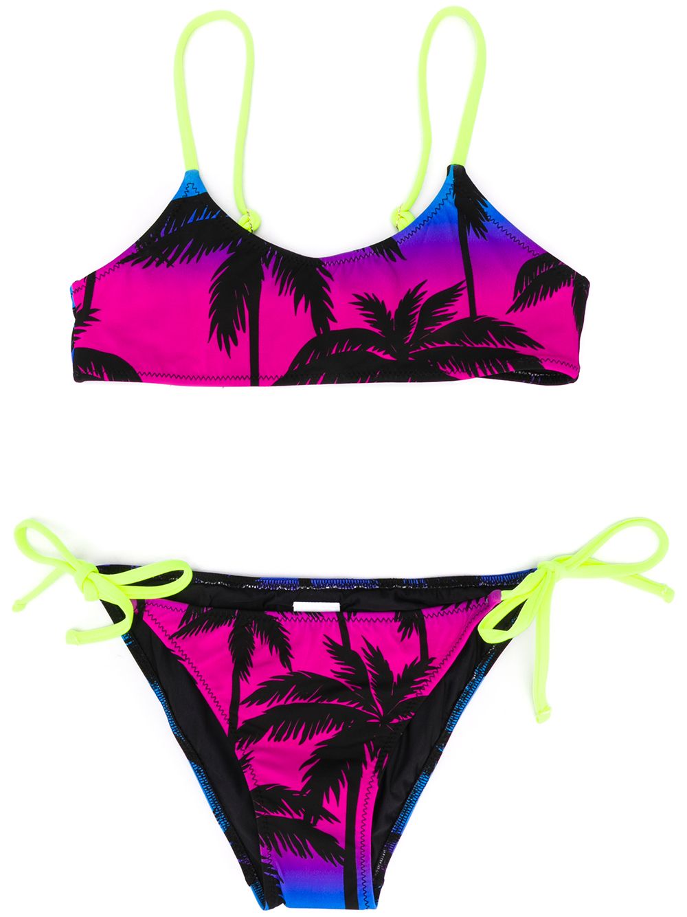 фото Mc2 saint barth kids palm tree print bikini