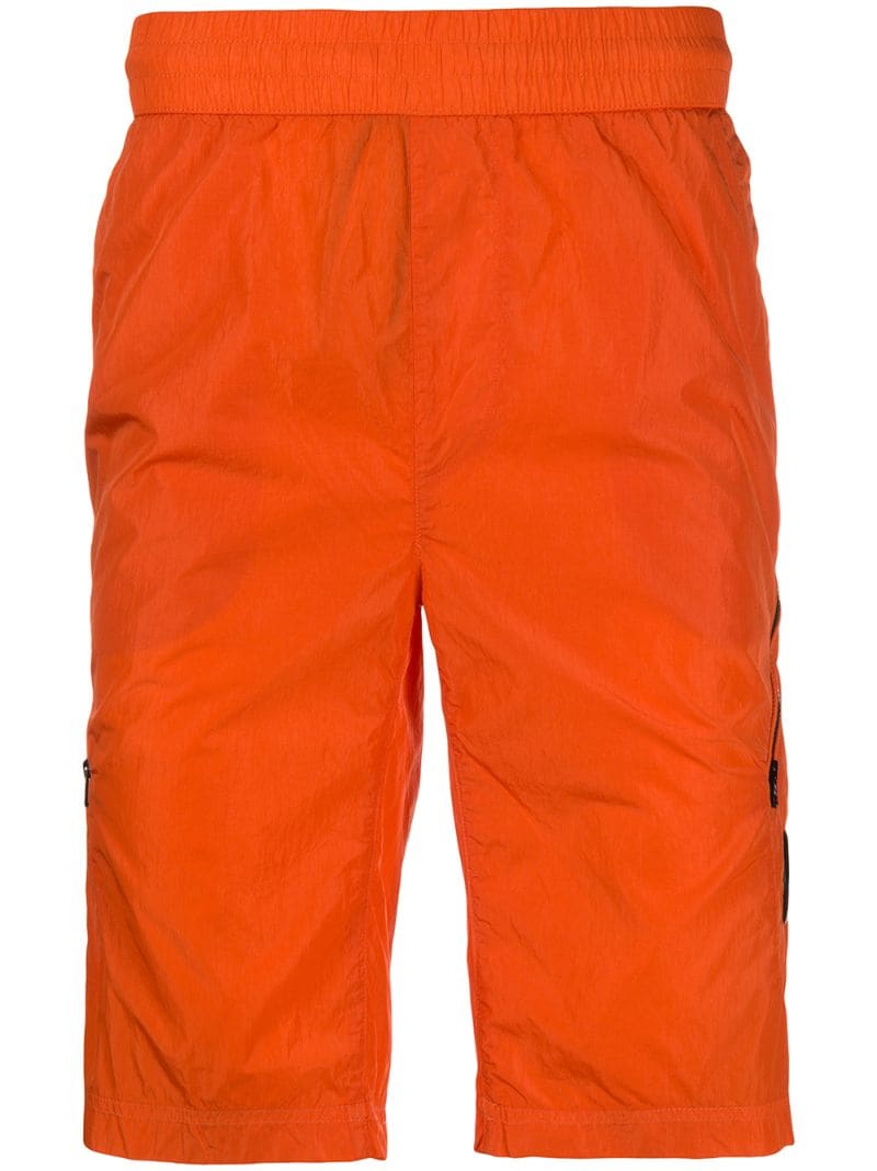 C.p. Company Shell Bermuda Shorts In Orange