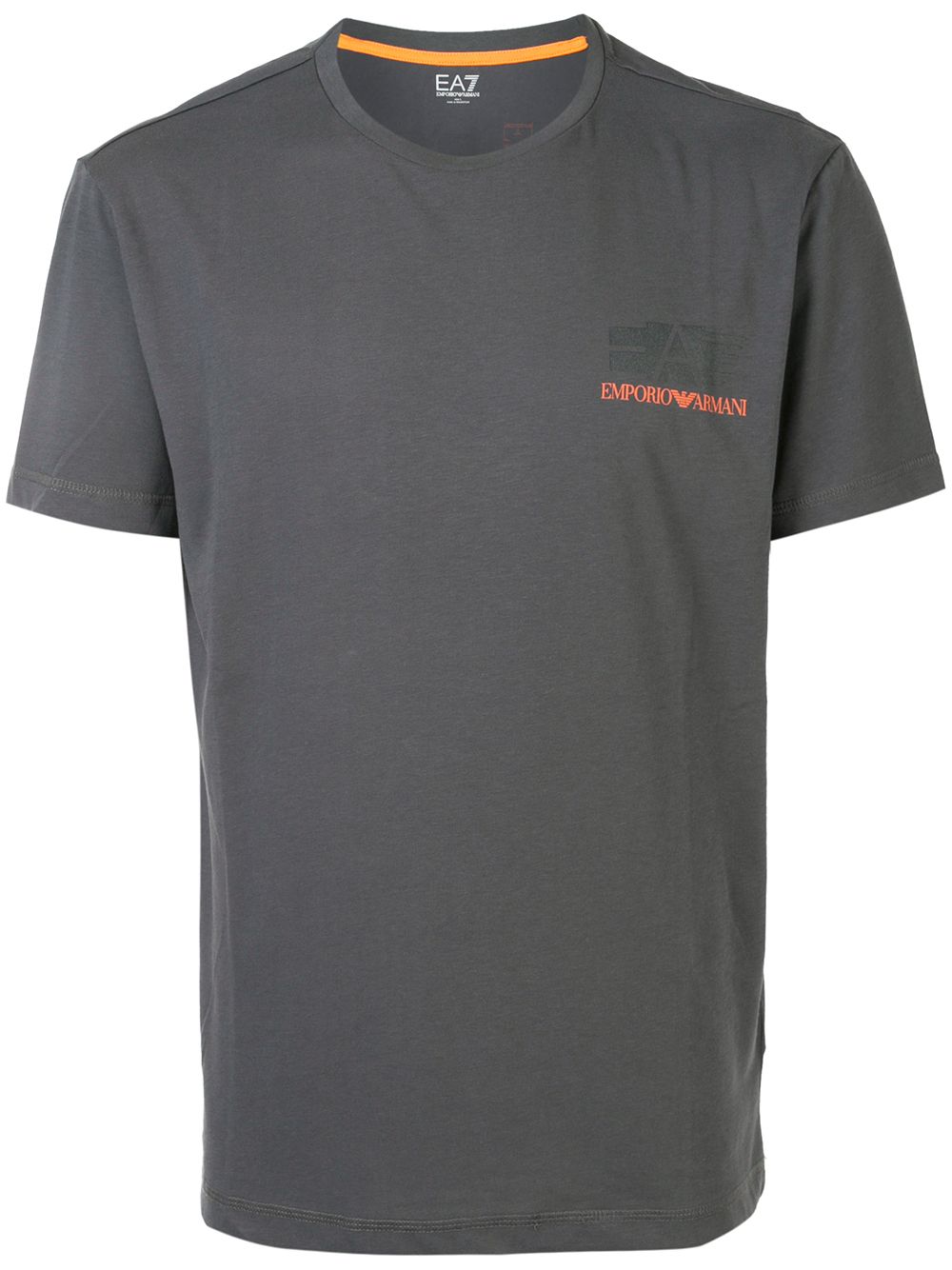 Ea7 Logo Printed T-shirt In Grey