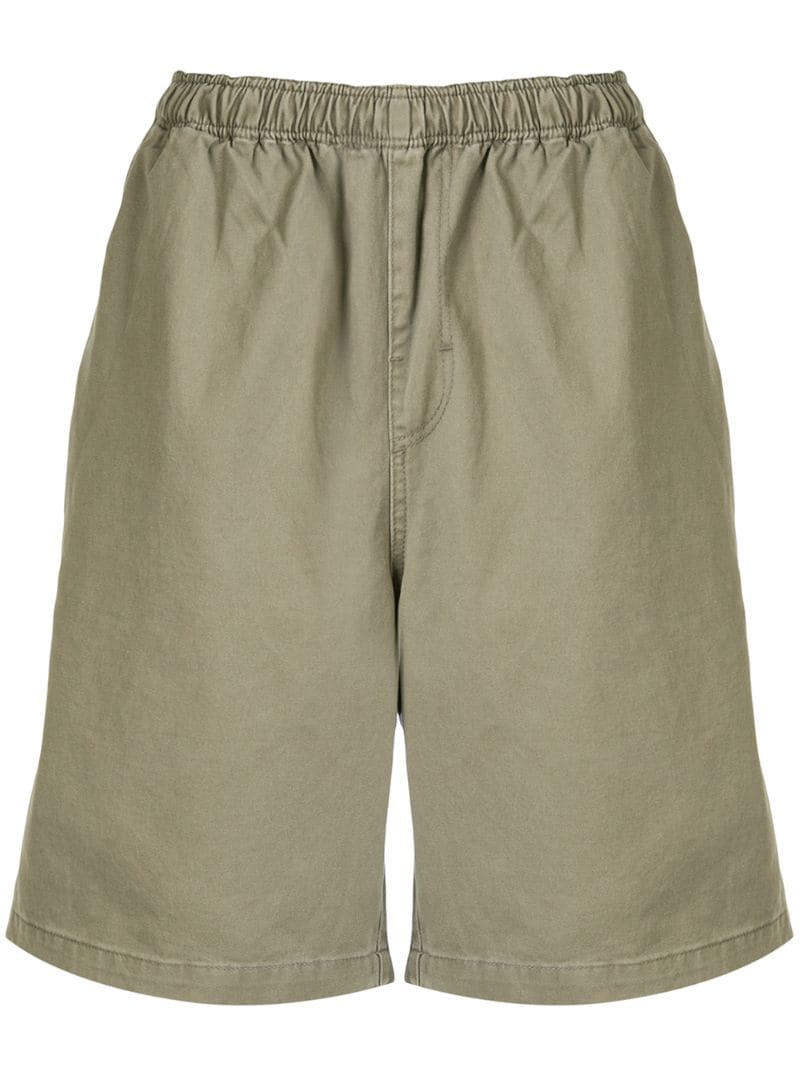 Stussy Cotton Deck Shorts In Green