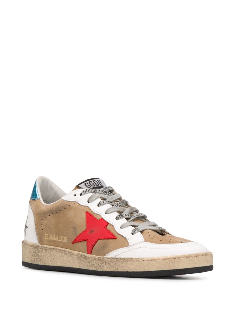 Shop Golden Goose Ball Star Incense Sneakers In Brown