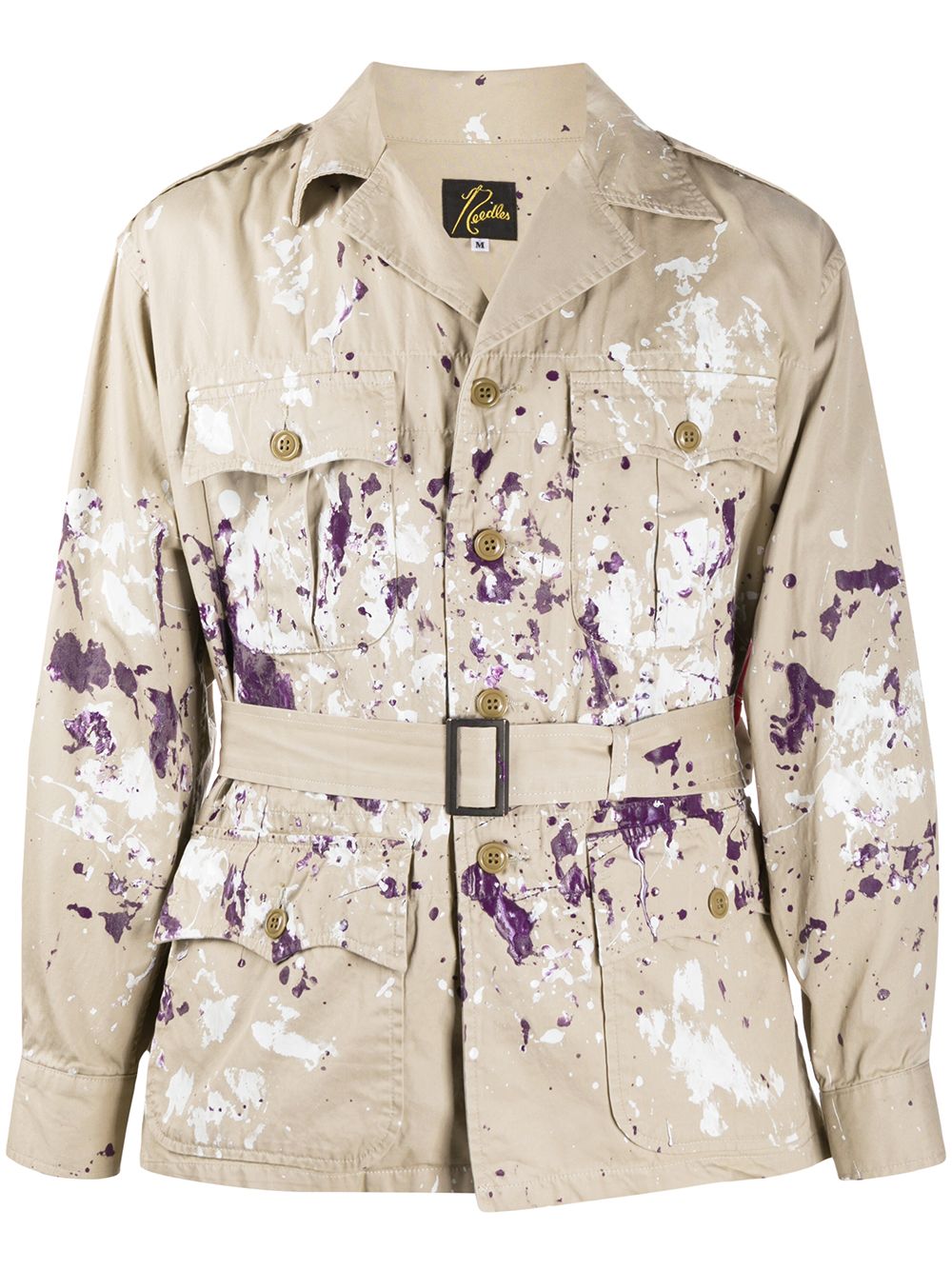 фото Needles paint-print cotton jacket