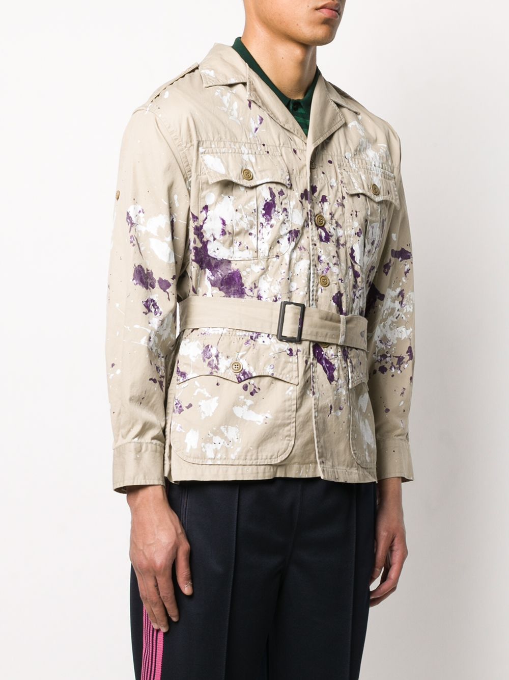 фото Needles paint-print cotton jacket