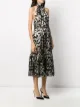 Saint Laurent long lavallière halterneck dress
