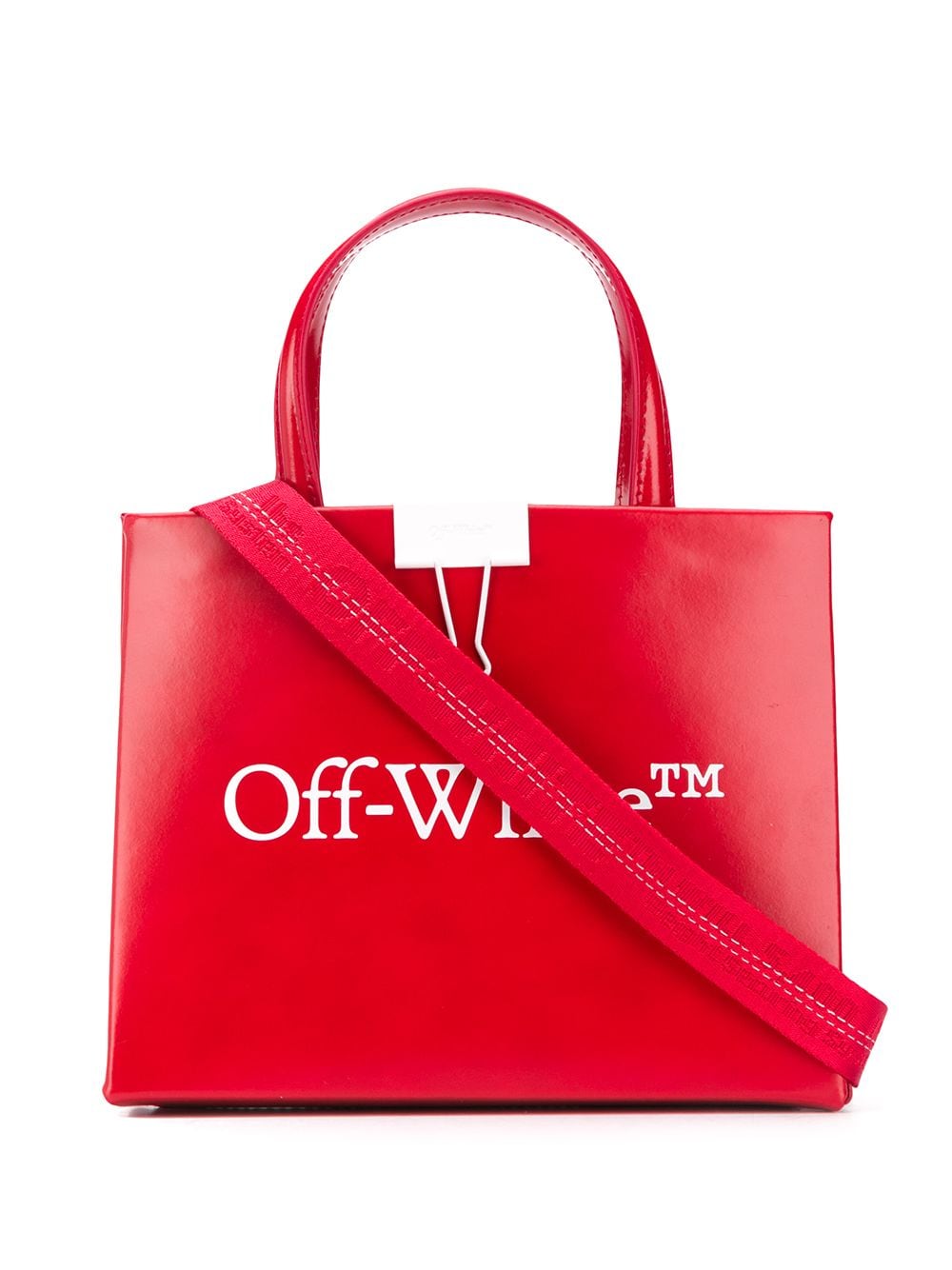 OFF-WHITE LOGO PRINT TOTE BAG