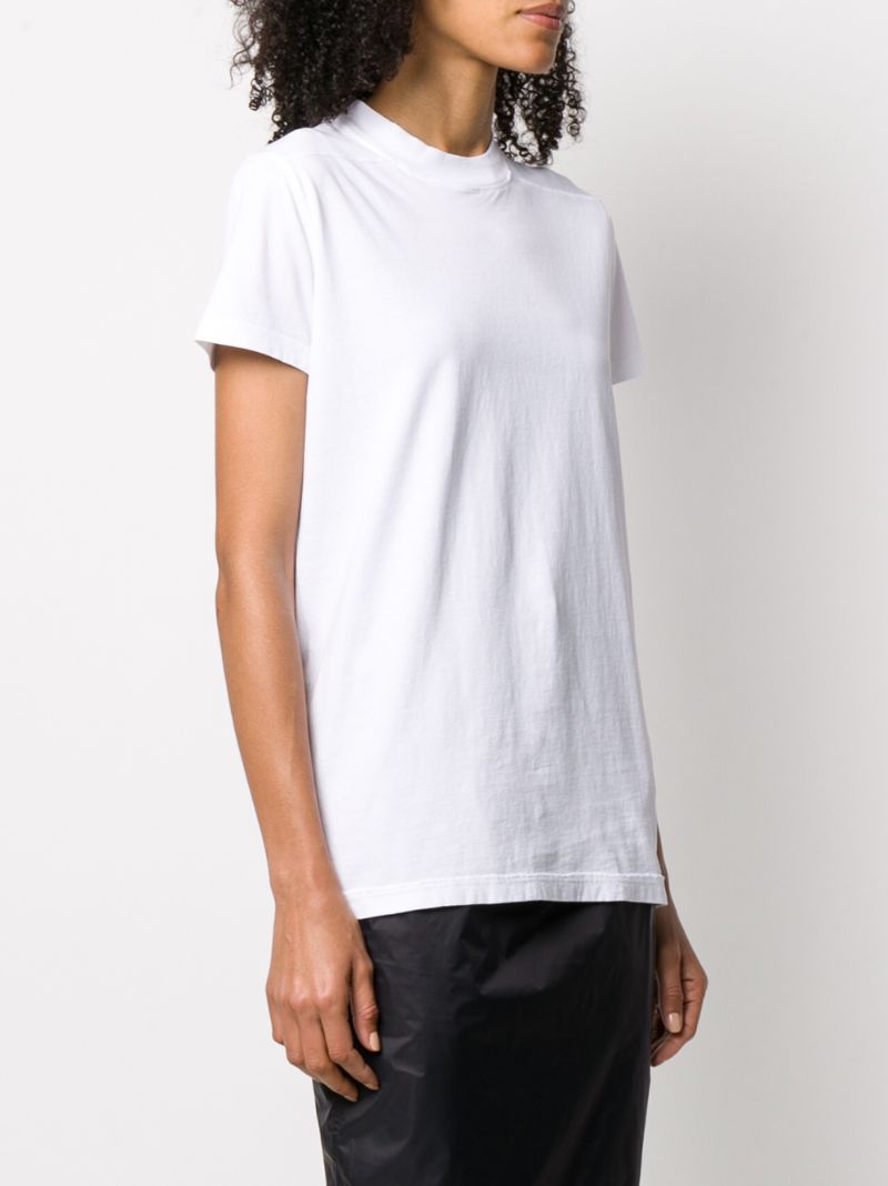 Shop Rick Owens Drkshdw Crew Neck Panelled T-shirt In White