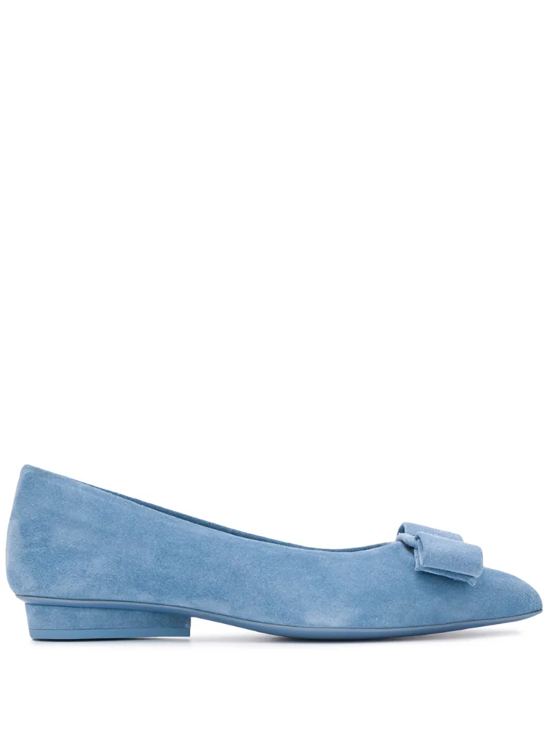 blue ballerina flats