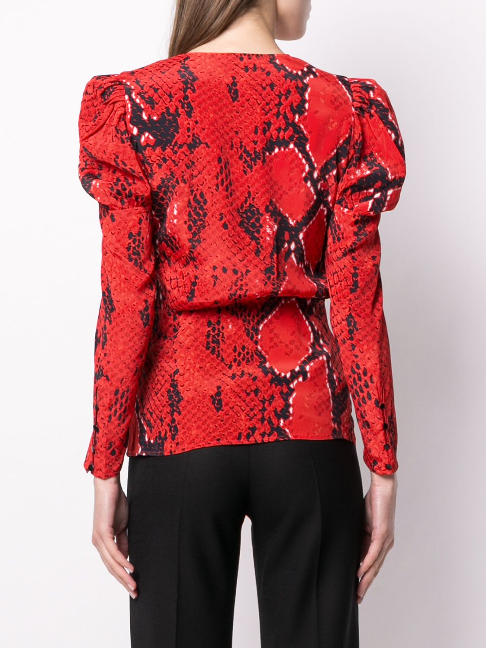 фото Lala berlin bellina fire python-print blouse